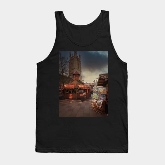 Christmas Market Scene Tank Top by RJDowns